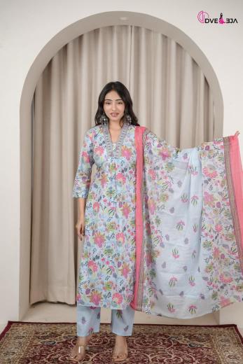 Dveeja leela 3pcs wholesale party wear kurtis in pune